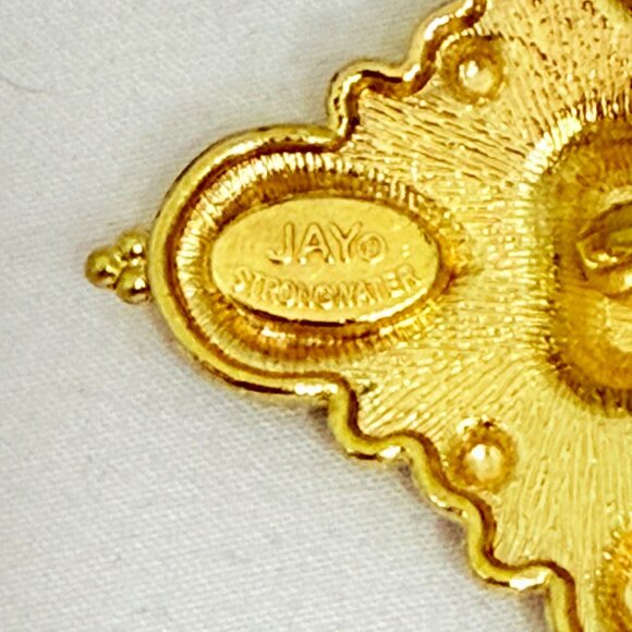 Vintage Jay Strongwater Maltese Cross Pendant/Scarf Slide Byzantine - Picture 4 of 4